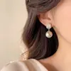 Brincos de Zircônia e Pérola para Mulheres, Brincos Elegantes Especiais, Design de Nicho de Luxo Acessível Personalizado, Brincos de Alta Qualidade, Brincos Novos