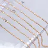 Accesorios de joyería DIY, cadena de cuentas con borlas de color cobre puro, material para collar hecho a mano, accesorios de pulsera antiguos