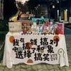 Mantel de tela para colgar en el mercado, tela de promoción en el suelo, publicidad, puesto callejero de mercado nocturno, tela para puesto, mantel de picnic, adornos, productos de uso diario de celebridades de internet