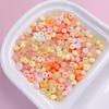 Sistema de mistura de cores de dopamina acrílico furo parcial gota d'água miçangas de arroz faça você mesmo corrente para celular material de miçangas feito à mão acessórios de joalheria