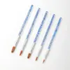 Set de Brochas para Herramientas de Uñas con Mango Acrílico, Plumas para Pintar y Difuminar, Plumas para Uñas con Diseño de Flores, Plumas para Uñas de Fototerapia Gradiente