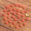7 colores 8X8mm gota de aceite esmalte toro cloisonné flor sombrero pulsera espaciador con cuentas accesorios de joyería DIY