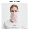 Mascarilla de Hielo de Seda Anti-UV de Verano para Hombres y Mujeres, Protección Facial Completa, Protección Ocular, Protección del Cuello, Máscara de Protección Solar para Deportes al Aire Libre, Parasol