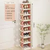Sapateira Doméstica Simples de Múltiplas Camadas, Pequeno Armário de Sapatos Tridimensional para Entrada de Casa e Dormitório, Sapateira Triangular Multifuncional para Cantos de Parede