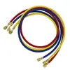 Tubo de Gás Flúor Estendido de Três Cores, Tubo de Carga de Refrigerante para Ar Condicionado Universal R22, Tubo de Refrigerante Automotivo, Dedicado para Manutenção de Ar Condicionado