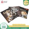 Saco de alumínio para vácuo de alimentos, lote pequeno, personalizado, impressão digital colorida, com orelha para pendurar, saco externo para café, pedido mínimo de 200