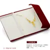 Caja de Regalo de Tres Piezas Doradas para Boda Caja para Collar de Perlas de Doble Apertura Caja de Regalo para el Día de la Madre Collar con Anillo de Perlas Pendientes