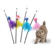 Palo de plástico para gatos con forma de campana de Amazon. El palo para gatos contiene una campana resistente a las mordeduras de los fabricantes mayoristas de juguetes para gatos de Hi.