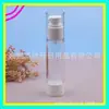 Botella de vacío para cebo de pesca de tapa plana, 50ML, transparente, sin pajita, bomba de vacío, botella de esencia/loción, 50ml