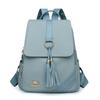 Mochila para Mujer 2025 Nueva Mochila Casual de Moda de Cuero Suave Gran Capacidad Estilo Coreano Borla para Viaje Compras Escuela