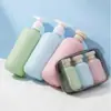 Champú Gel de Baño Loción Botellas Reutilizables Tipo Exprimidor Tapa abatible Portátil para Viajes Muestras de Cosméticos Botellas Vacías