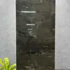 Azulejos de Piso de Pedra de Luxo Estilo Francês Preto Minimalista com Padrão de Mármore 60*120 Azulejos Cerâmicos para Hotéis e Supermercados, Azulejos Brilhantes Cor de Café