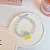 Pato Amarillo Tulipán Cuerda para el Cabello con Cuentas Pulsera para Mejor Amigo de Pareja Cuerda para la Cabeza de Doble Propósito Pequeña Goma Elástica Linda Anillo para el Cabello de Novio