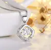 Collar de plata de ley s925 con forma de corazón, nuevo producto transfronterizo, tendencia de red social para mujer, collar para clavícula, collar, venta directa de fábrica al por mayor
