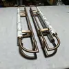 Manijas de Puerta Especiales de Mármol y Acero Inoxidable para Proyectos Hoteleros y Residenciales, Pasamanos de Puerta de Piedra de Acero Inoxidable Engrosado