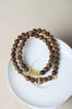 Pulsera de Agarwood Natural con Cuentas de Hoja de Jade Pulsera para Mujer, Cuentas de Joyería Fina Retro, Nuevo Estilo Chino