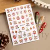 Pegatinas de Uñas Nuevas Transfronterizas ins Invierno Navidad Papá Noel Muñeco de Nieve Árbol de Navidad Pegatinas Adhesivas para Uñas