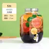 Balde de Cola Espeso al por Mayor para Uso Doméstico, Contenedor de Vidrio Transparente de Gran Capacidad para Jugos con Grifo, Cubo para Bebidas, Cubo Sellado para Frutas