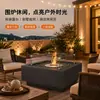 Chimenea de fuego real para exteriores, mesa de fuego a gas y alcohol, hecha a medida para calefacción en casas de huéspedes, hoteles, villas y patios, directo del fabricante