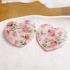 Pendientes con estampado de amor, de acrílico, perforados, de colores frescos y brillantes, con parche para tocado, joyería artesanal, accesorios femeninos al por mayor