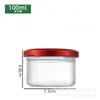 Frasco de Ninho de Pássaro por atacado subembalado vidro frasco pequeno frasco vazio frasco de vidro selado resistente a alta temperatura transparente com tampa Frasco de cola de flor fresca cozida