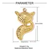 Oso Mariquita Zorro Ardilla Colgante DIY de Acero Inoxidable Abeja Femenina Dachshund Collar Joyería de Acero de Titanio Accesorios