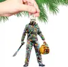 Nuevo Colgante acrílico para coche de personaje de película de terror DIY Decoración de árbol de Navidad Colgante para espejo retrovisor de coche