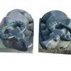 Par de Esculturas de Búfalo Reclinable de Piedra Negra y Verde para Exteriores, Esculturas de Piedra de Búfalo de Agua Talladas para Jardines, Esculturas de Búfalo de Piedra del Zodiaco, Fabricante