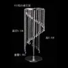 Adereços de Casamento Suporte de Flor de Gelo de Cristal Decoração da Mesa Principal Suporte de Flores para Mesa do Salão de Casamento Vaso Europeu Ornamentos de Ferro