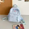 Mochila pequeña de alto valor, casi de corazón de niña dulce, estilo japonés INS, linda, pequeña, fresca, mochila de viaje para niños