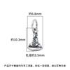 Pulseira Colar Pingente Tag de Buda Sólido Sem Fase Prata de Lei S925 Pulseira de Corda Trançada Contas de Buda Wenwan Acessórios de Prata DIY