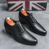 Zapatos de Cuero Puntiagudos para Hombre, Nuevo Estilo Primavera y Verano, Zapatos de Cuero Blancos con Cordones de Vestir Formales, Moda Británica de Cuero Genuino de Tacón Alto para Bodas de Hombre