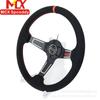 Volante de Liberación Rápida Modificado para Coche Deportivo de Venta Caliente Transfronterizo 14 pulgadas Gamuza Cóncavo Volante de Carreras Competitivas