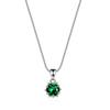 Collar con Colgante de Plata Caliente S925 Europea y Americana para Mujer Clásico de Seis Garras Copo de Nieve Color Tesoro Zircón Micro-incrustación Estilo Europeo y Americano Plata