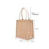 Embalagem Atacado Ecologicamente Correta Bolsas de Linho de Mão Bolsas de Linho para Compras Prontas para Uso Personalizadas Bolsas de Juta