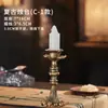 Ornamentos de Castiçal Europeu Antigo Desgastado Adereços para Fotografia de Fotos Fundo Decoração de Casa Exibição para Fotos Clássico Antigo