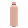 Garrafa de Água Esportiva Isolada de Boca Estreita em Aço Inoxidável 17oz/500ml, Garrafa Térmica a Vácuo de Parede Dupla em Formato de Cola