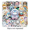 50 pegatinas de graffiti de animales astronautas personalizadas de dibujos animados lindas creativas decorativas para funda de teléfono móvil pegatinas para taza de agua
