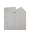 Calça Jeans Branca Wide Leg de Cintura Alta para Mulheres, Novo Design de Outono com Pregas, Caimento Solto, Emagrecedora, Fluida, Calça Casual de Comprimento Longo