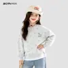 Sudadera para Niña Otoño 2026 Nueva Elegante Ropa Infantil para Niños Mayores Casual Estilo Dos Piezas Top de Otoño Infantil