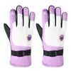 Guantes cálidos de esquí con forro polar engrosados para hombre y mujer antideslizantes con forro polar a prueba de viento para motocicleta para montar al aire libre guantes deportivos