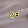 [Acero de titanio de cuerpo completo] Pendientes minimalistas Mori Roman pendientes fríos para hombre y mujer personalidad temperamento pendientes de banquete