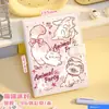 Cuaderno con Hebilla Magnética Cubierto de Piel, Cuaderno Lindo de Dibujos Animados, Bloc de Notas para Niña, Diario, Chica Atractiva