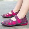 Zapatos Tejidos Huecos Elásticos de Talla Grande 41 42 de Fábrica para Mujer con Banda Elástica Zapatos Casuales Sandalias Abiertas para Mamás