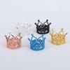 DIY Acessórios de Fantasia Cabeça de Urso Violento com Cabeça Grande Decoração de Flores de Aniversário Performance de Feriado Mini Coroa Redonda Liga de Princesa