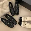 Zapatos de Mujer Estilo Francés Inspirados en Chanel 2026 Primavera Nuevos Zapatos Mary Jane Camelia Moda que Aumenta la Altura Zapatos de Cuero de Noche