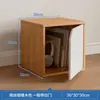 Armário Pequeno de Mesa Armário de Armazenamento Cor de Noz Armário de Grade de Combinação Livre Estante de Mesa com Porta de Armário Estante de Livros Armazenamento