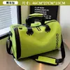 Bolsa de Ombro para Viagens de Curta Distância em Lona com Logo Personalizado, Bolsa de Bagagem Grande Capacidade para o Dia a Dia, Bolsa Esportiva com Separação Úmido/Seco para Fitness