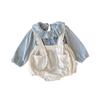 Roupas Macacão para Bebê Dianxi, Macacão para Menina Bebê, Estilo Primavera e Outono, Macacão de 100 Dias Lua Cheia para Criança Pequena, Roupa de Primavera