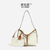 Bolso cruzado para mujer 2026 nueva versión coreana, de alta gama, versátil, con estampado vintage, para ir al trabajo, de gran capacidad, moderno, para hombro y cruzado